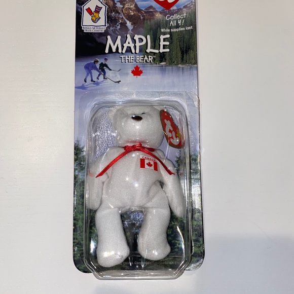 McDonald's Erin, Britannia, Glory, and Maple Ty Beanie Babies Bear is a Complete - Picture 3 of 4